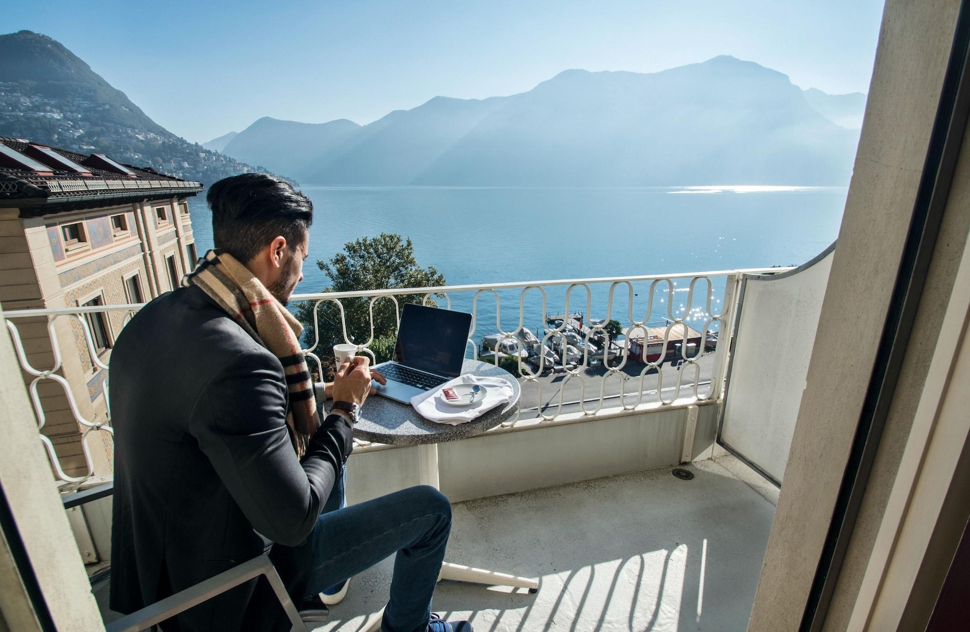 International Au Lac Historic Lakeside Hotel Lugano Exterior foto