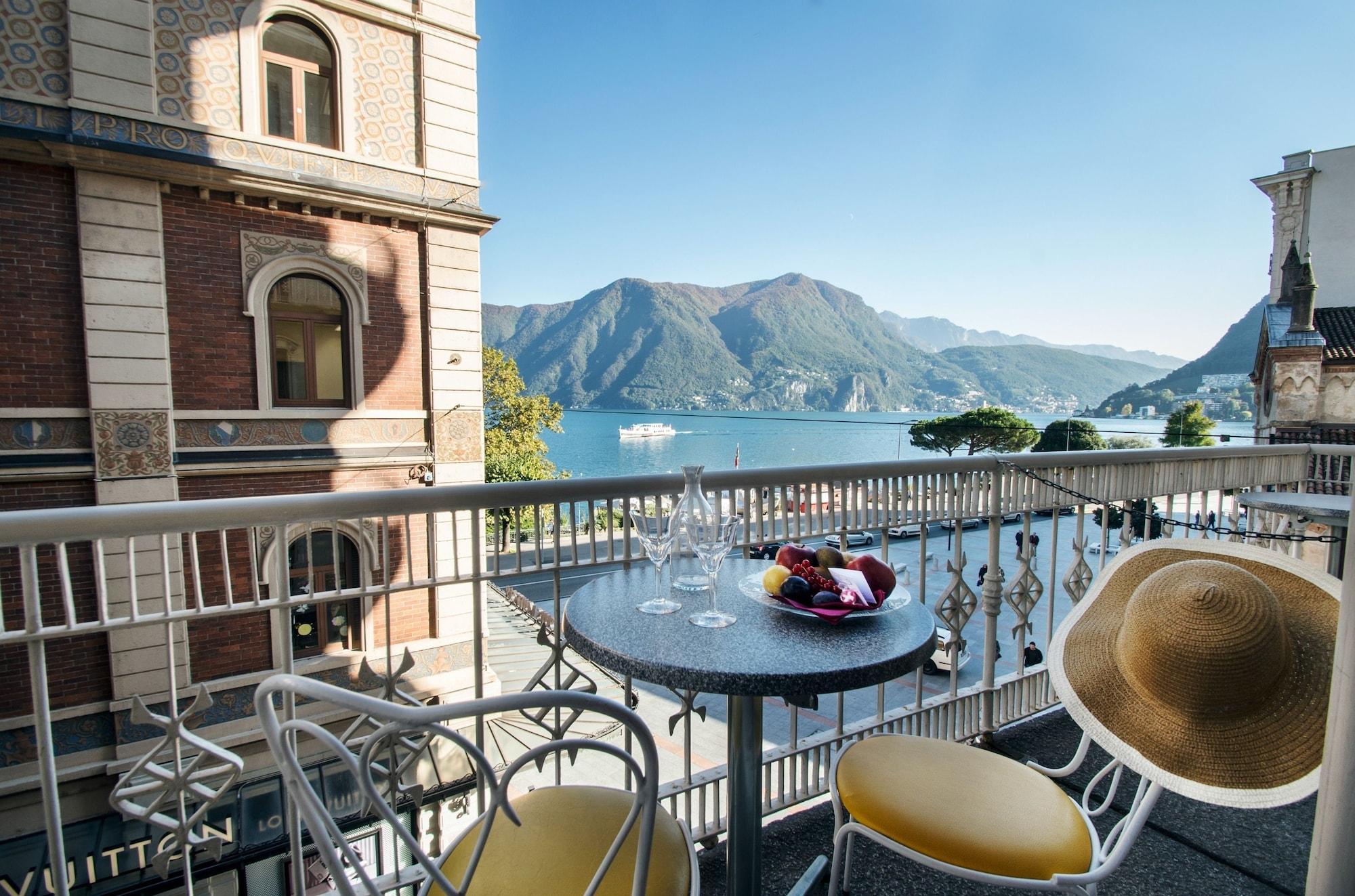 International Au Lac Historic Lakeside Hotel Lugano Exterior foto