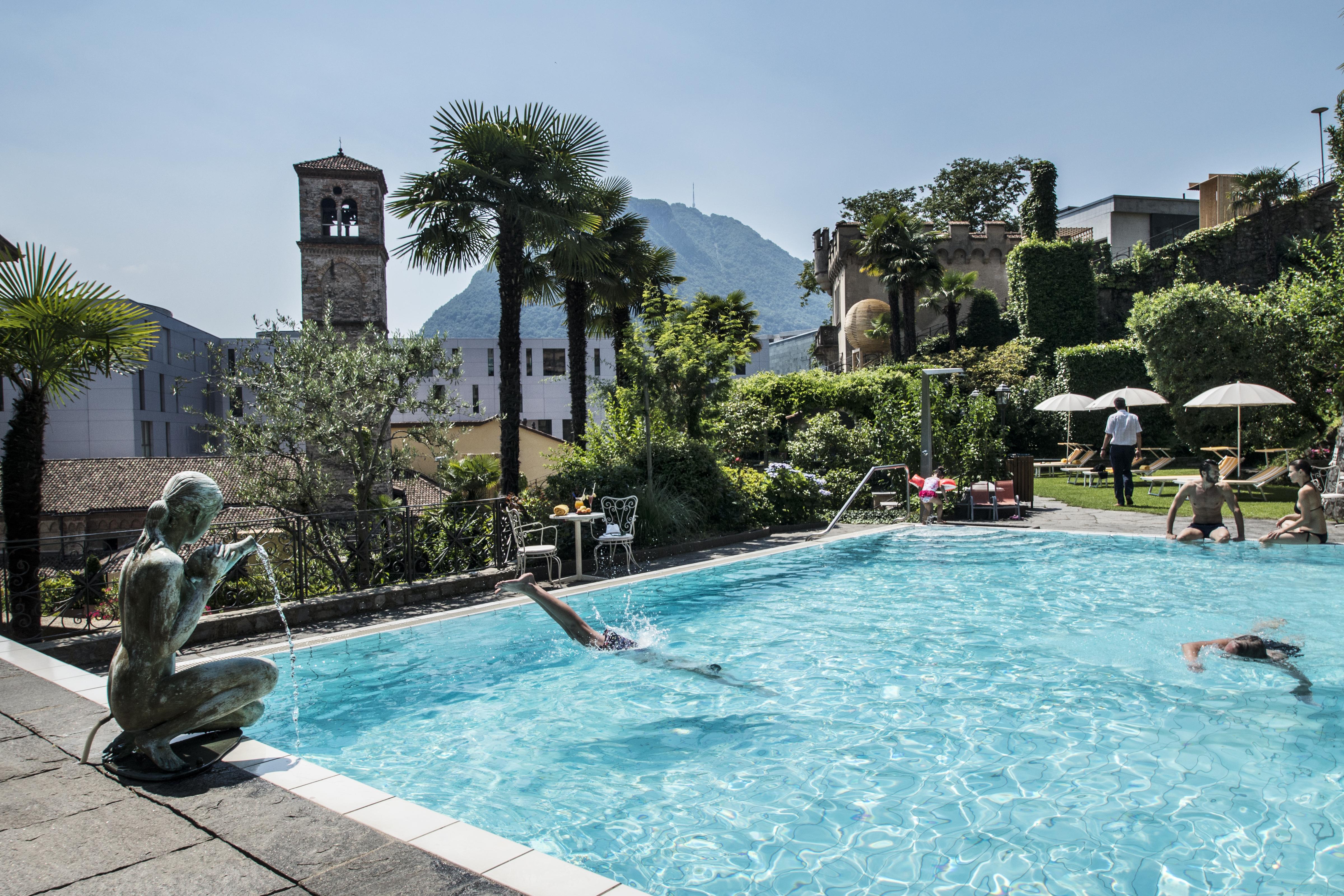 International Au Lac Historic Lakeside Hotel Lugano Exterior foto